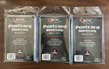 300 BCW Archival Postcard Sleeves – Standard Size, 2 Mil Thick, Acid-Free, No PV