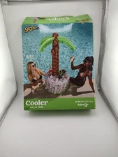 60" Inflatable Palm Tree Cooler, Beach Pool Party Decor, Outdoor Drink Cooler