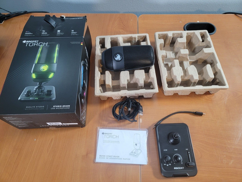 ROCCAT Torch Studio-Grade USB Microphone-RGB, Easy Controls, Great for Streaming - Picture 2 of 2