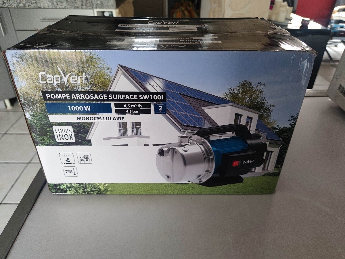 Pompe de surface mono-cellulaire Cap Vert 1KW gros débit 4.5m3/h