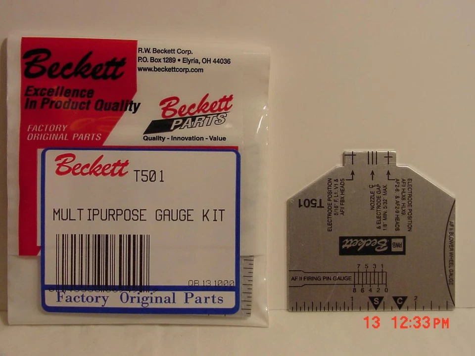 Beckett T501 Multipurpose Tee Gauge For Nozzle Assembly And Electrode Setting