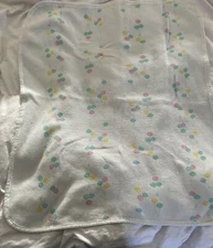 Baby Morgan Balloon Vintage Blanket 31 x 27 White Waffle Knit Crib