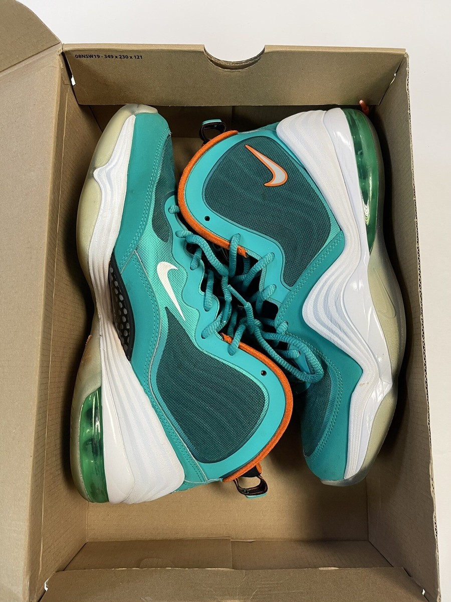 Nike Air Penny V 5 Dolphins Mens Size 9 Teal Orange 537331  display picture 1