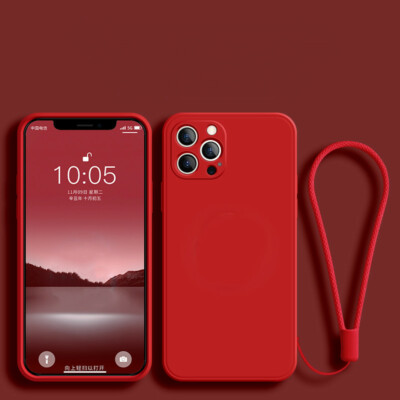  Shockproof Soft Back Cover+Lanyard For iPhone 13 12 11 Pro Max Mini 7 8 Plus 14