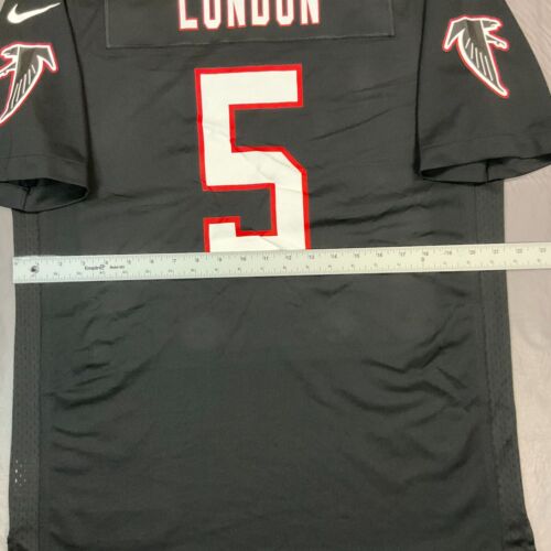 New Nike Drake London Atlanta Falcons NFL Black Game Jersey Men's Sz M $130 - Picture 11 of 12