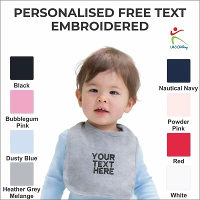 Personalisiertes besticktes BabyBugz Baby Lätzchen Kinder Kleinkind bequemes Füttern Lätzchen