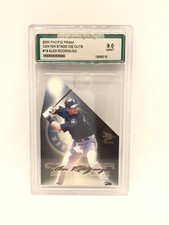 2000 Pacific Prism Center Stage Die Cut Alex Rodriguez #19 AGS 9 Mint