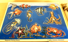 Melissa  Doug Magnetic Fishing Game Wood Puzzle