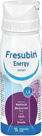 24 x Fresubin Energy 1.5kcal/ml Blackcurrent Flavour 200ml  (24 x 200ml) - NEW