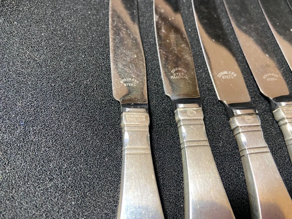 Georg Jensen Continental a/k/a Antik Sterling Silver Fruit/Dessert Knives (6) - Image 4 of 4