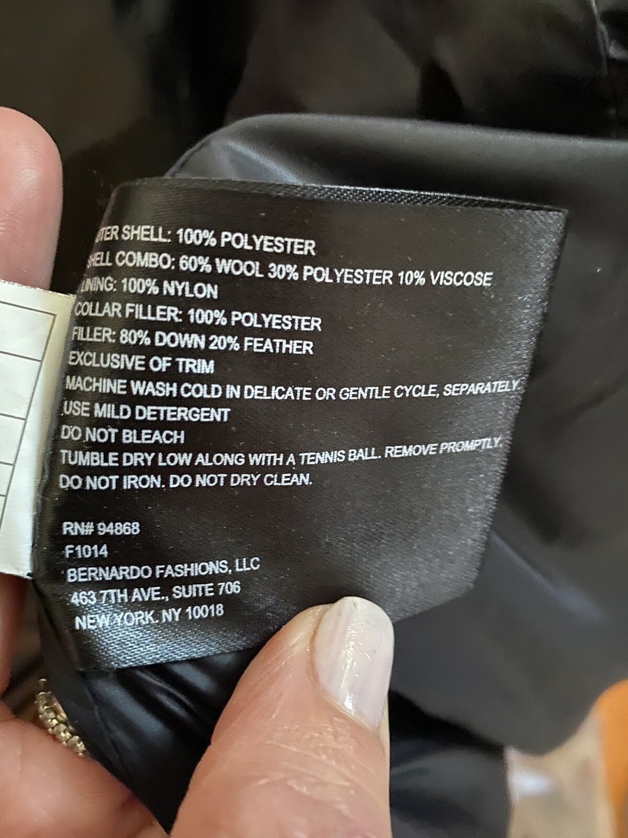 ペテック Nordstrom aB Ladies Offset Zip Down Warm Puffer Coat in Black