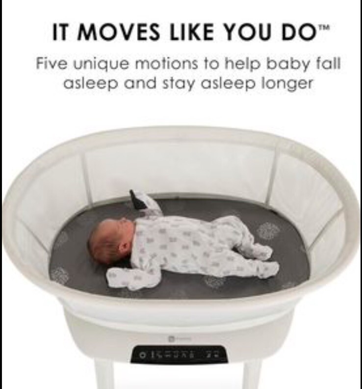 4moms Mamaroo Sleep Bassinet Calms and Soothes White