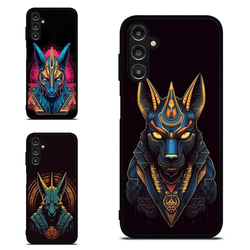Anti scratch Cover art work anubis god For Samsung A15 A16 S23 S24 S25 Ultra FE - 第 1/25 張圖片