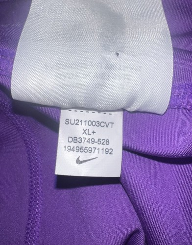 Nike Girls Plus Sized Bicycle High Rise Compression Athletic Shorts Purple Sz XL - Picture 6 of 6