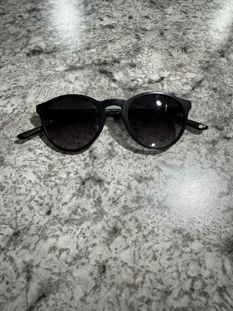 Carolina Lemke Lago Black Frame Black Lenses Sunglasses Eyewear