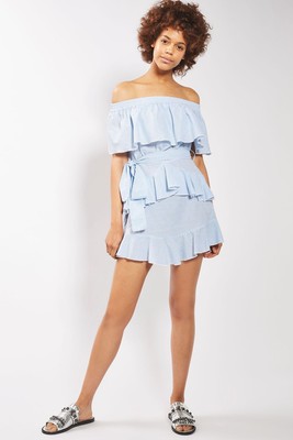 topshop off the shoulder dress