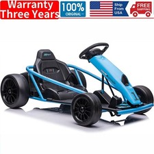     24V Go Kart 3Ride On Toy for Kids 8-12 Years 8MPH High Speed 300W 2 Powerful