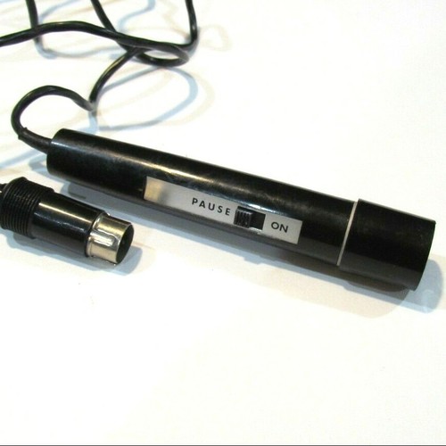 Vintage XLR 3 Pin Connector Microphone On Pause Button Made in Japan