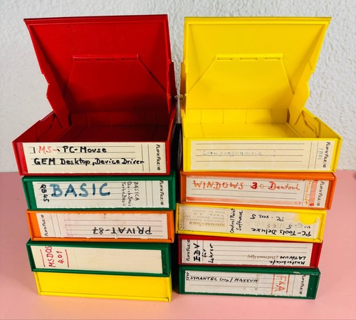 12 Stück Diskettenbox Floppy Disk Disketten Box Schachtel 5,25 Zoll