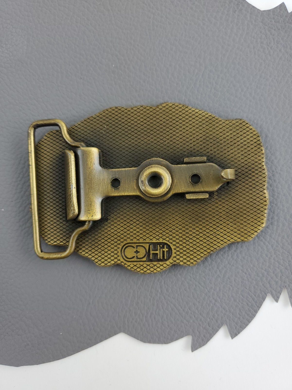 Vintage T&R Electric Brass Advertising Western Belt Buckle / Colman SD