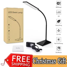 Kid LED Dimmable Clip-On Desk Lamp Flexible Reading Light Birthday New Term Lamp