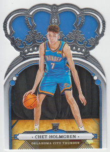 2022-23 Crown Royale Oklahoma City Thunder Chet Holmgren Die-Cut #85 Rookie RC
