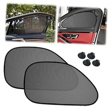 2 Pack Universal Car Window Shade for Baby, Kids, and Pets - Side Sun Visor,