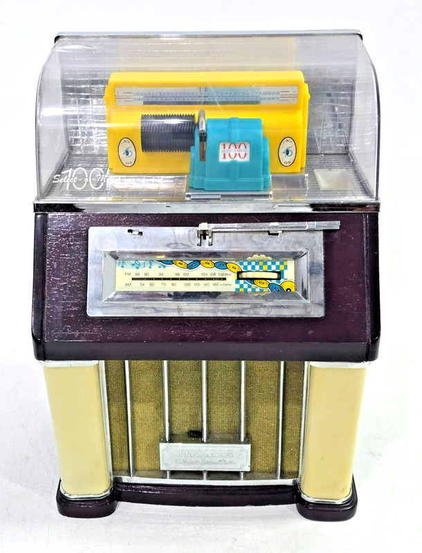 Vintage Thomas Collectors Edition AM / FM Jukebox Select O Matic 100   WORKS
