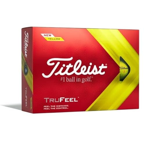 Pelota de golf Titleist 2022 TRUFEEL unisex T6135S-J amarilla - Imagen 1 de 4