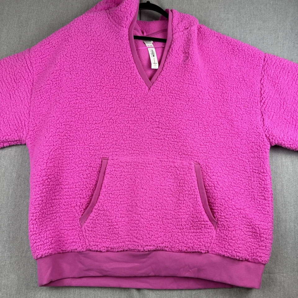 Victoria's Secret ROSA Sherpa Sudadera con Capucha Oso de Peluche Sudadera XL Rosa NUEVO CON ETIQUETAS NUEVO Foto 4 de 4