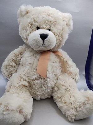 Ganz Teddy Bear Plush 13'' Soft Fuzzy Bow Tie Ribbon Stuffed Animal Clearance  