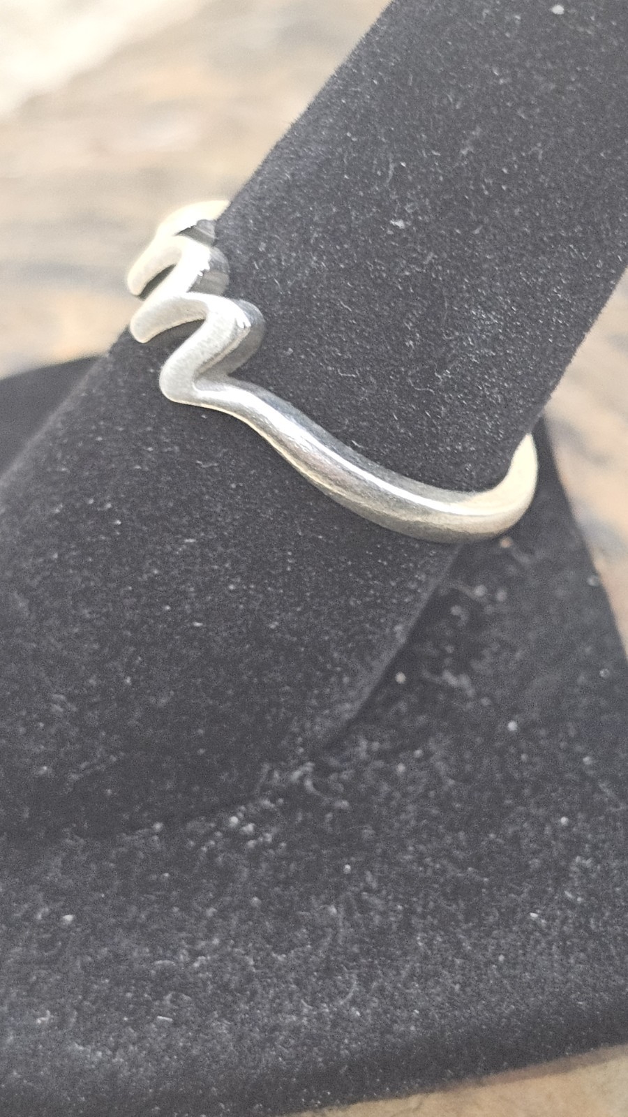 Size 7.5 James Avery Script Initial Letter "M” Ri… - image 3