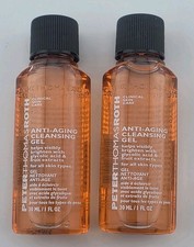 2 Peter Thomas Roth Anti-Aging Cleansing Gel Cleanser Mini Travel 30ml/1oz Each