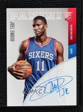 2014-15 Panini Paramount Next Day 24/49 Joel Embiid #ND-JE Auto fb8