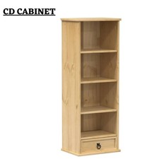 Modern CD Storage Cabinet Display Cupboard Media Storage Unit Bookcase vidaXL