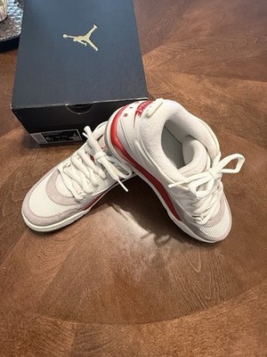 NIB-Jordan Air Jordan 4 RM GS Unisex size 6Y/ 7.5 Women s White/Red/Gray Low Top