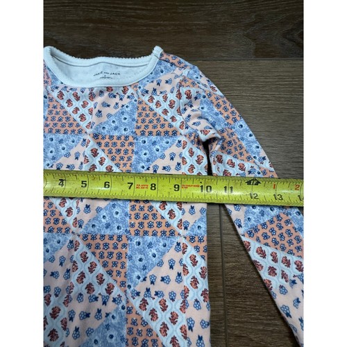 Janie and Jack Kids Girls Patchwork Floral Pajama Set Long Sleeve Pants Size 5 - Picture 5 of 21