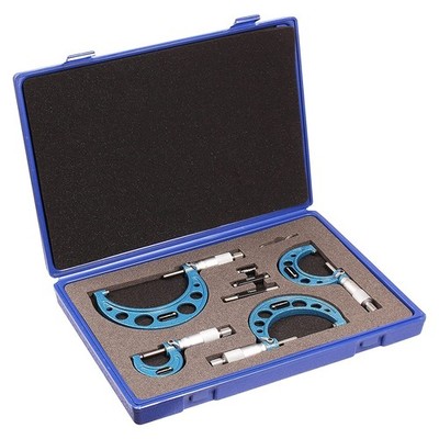 0-1 1-2 2-3 3-4in Micrometer Set 4 Pcs Outside