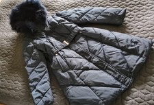 Moderner Design Damen  Wintermantel Dunkelblau Gr. 42