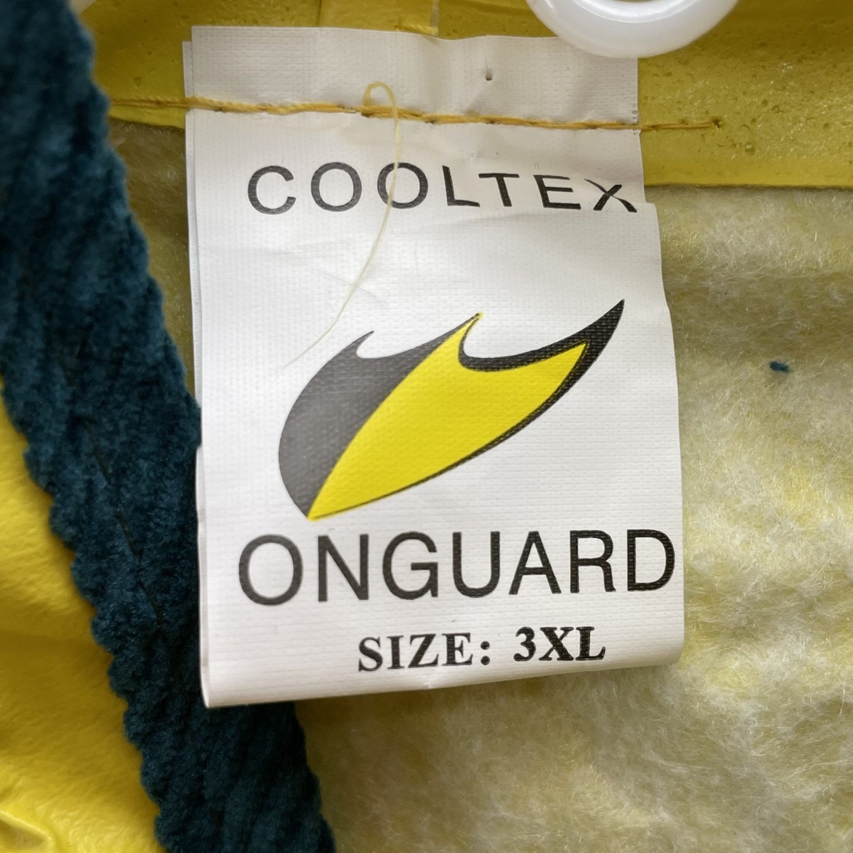 OnGuard Yellow Rain Jacket Mens XL Outdoor Gorpcore Utility Safety Workwear Hike View 4