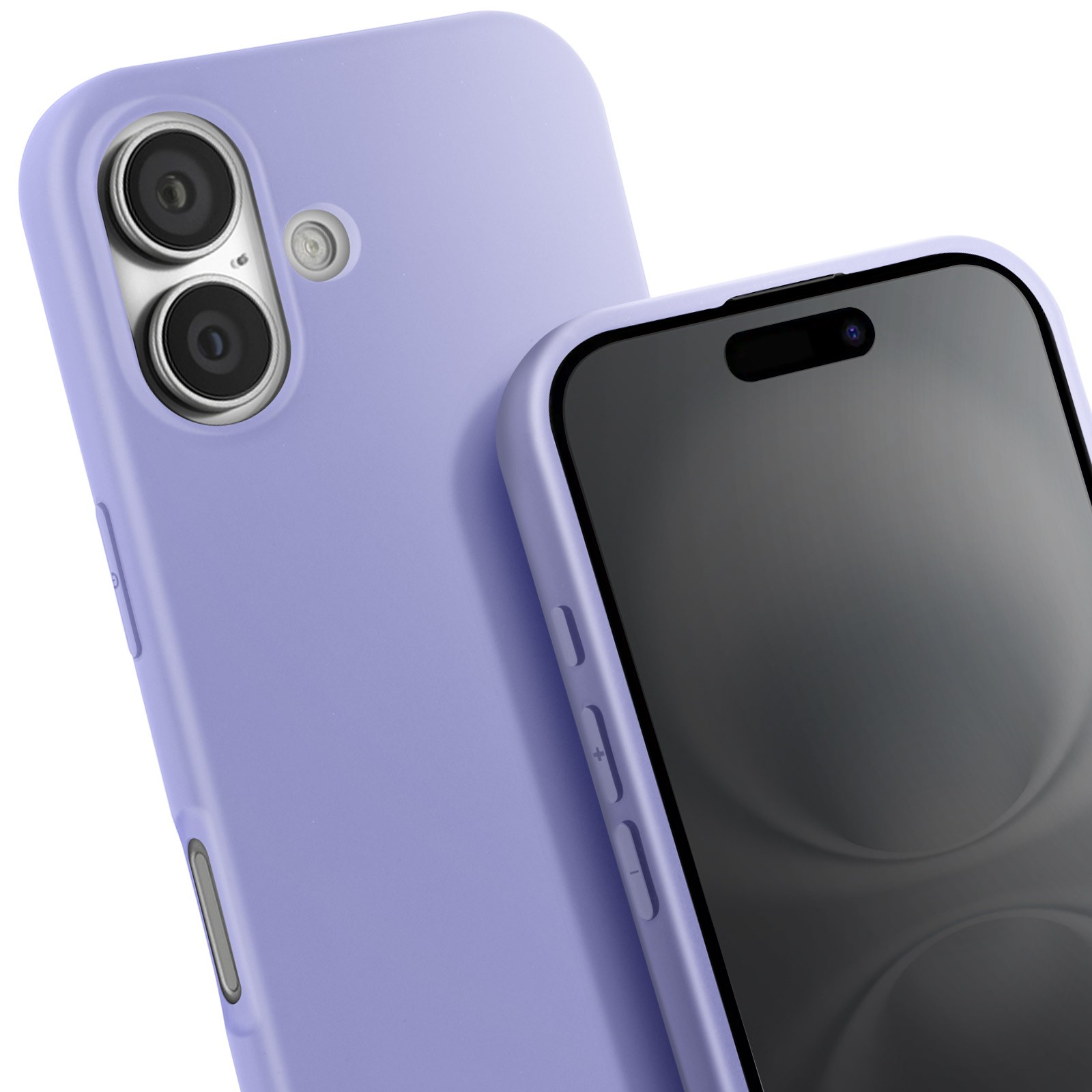 Coque iPhone 16 Plus antichoc lavande avec cordon ajustable Avizar - 4