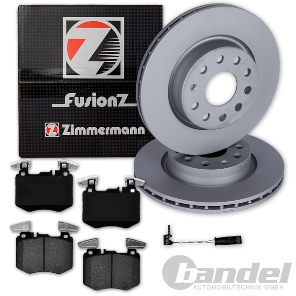 Zimmermann Bremsscheiben 330Mm + BelÄGe Vorne FüR Mercedes GLC X253 C253 W253-image
