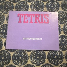 Tetris Nintendo NES Video Game Manual Only
