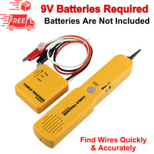 Electrical Wire Tracer Circuit Tester W/ Tone Generator Probe Kit, Cable Signal