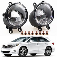 New Pair Of Fog Lights Lamps Front Bumper Rh Lh For Toyota Venza 2009-2015 Us