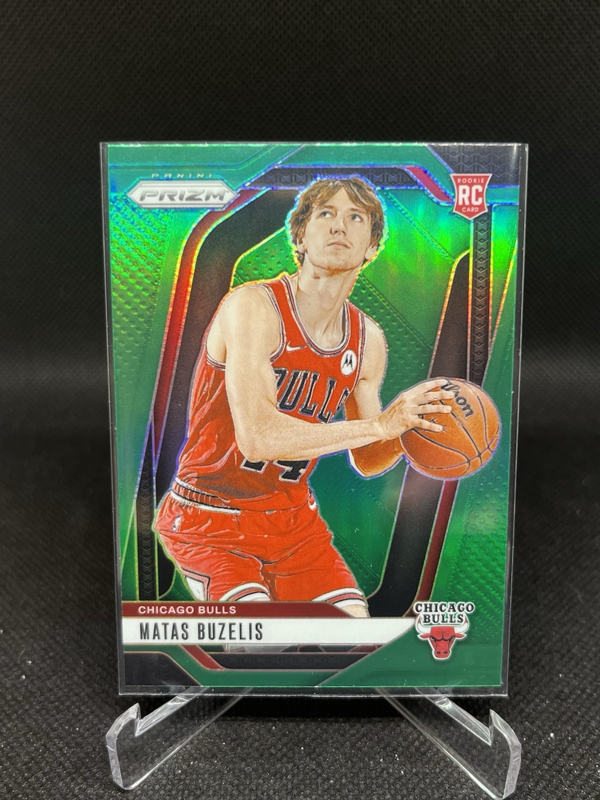 2024-25 Panini Prizm - Matas Buzelis #252 Green Prizm (RC)