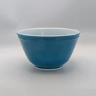 Vintage Pyrex #401  Blue 1.5 Pint Small Nesting Mixing Bowl