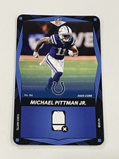 2025 UNO Elite Football Blue #146 - Michael Pittman Jr. - Indianapolis Colts