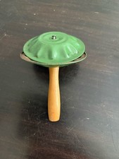 Vintage Tin Noise Maker Rattle Percussion W/Wood Handle