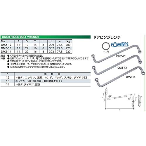 Kyoto Machinery Tools (KTC) DMZ-12 Genuine NEW from Japan Ktc Dmz12 Bolt Wrench